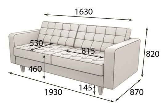 Диван Космо 3-х местный