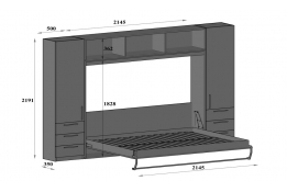 Антресоль для шкаф-кровати Strada