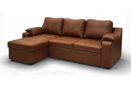 Диван Берета угловой кожаный