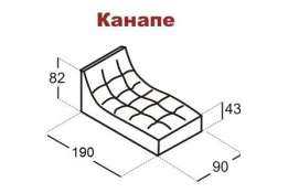 Модуль «Монреаль»: Канапе, размер: 190*90*82
